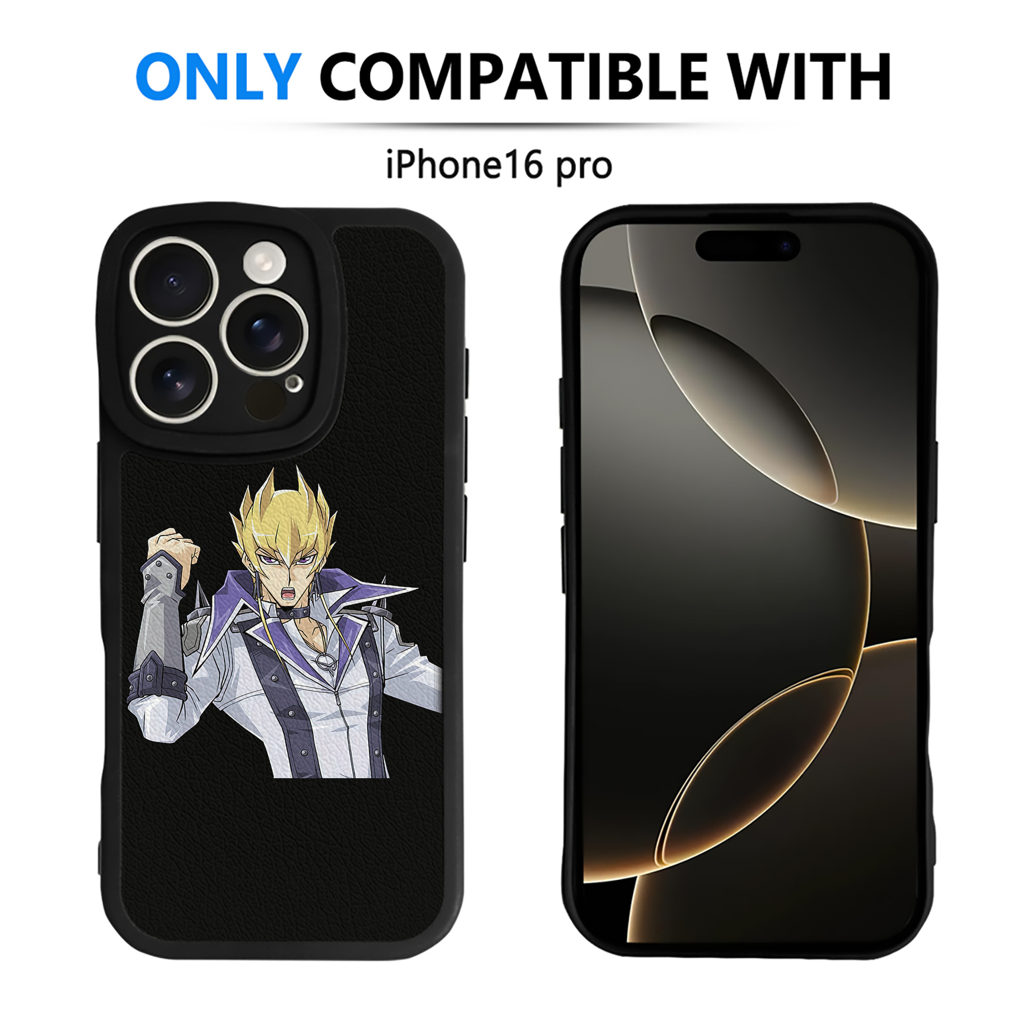 遊☆戯☆王 Yu-Gi-Oh! 【iPhone 16シリーズ対応】シリコンスマホケース（レザー調） 材質：シリコン